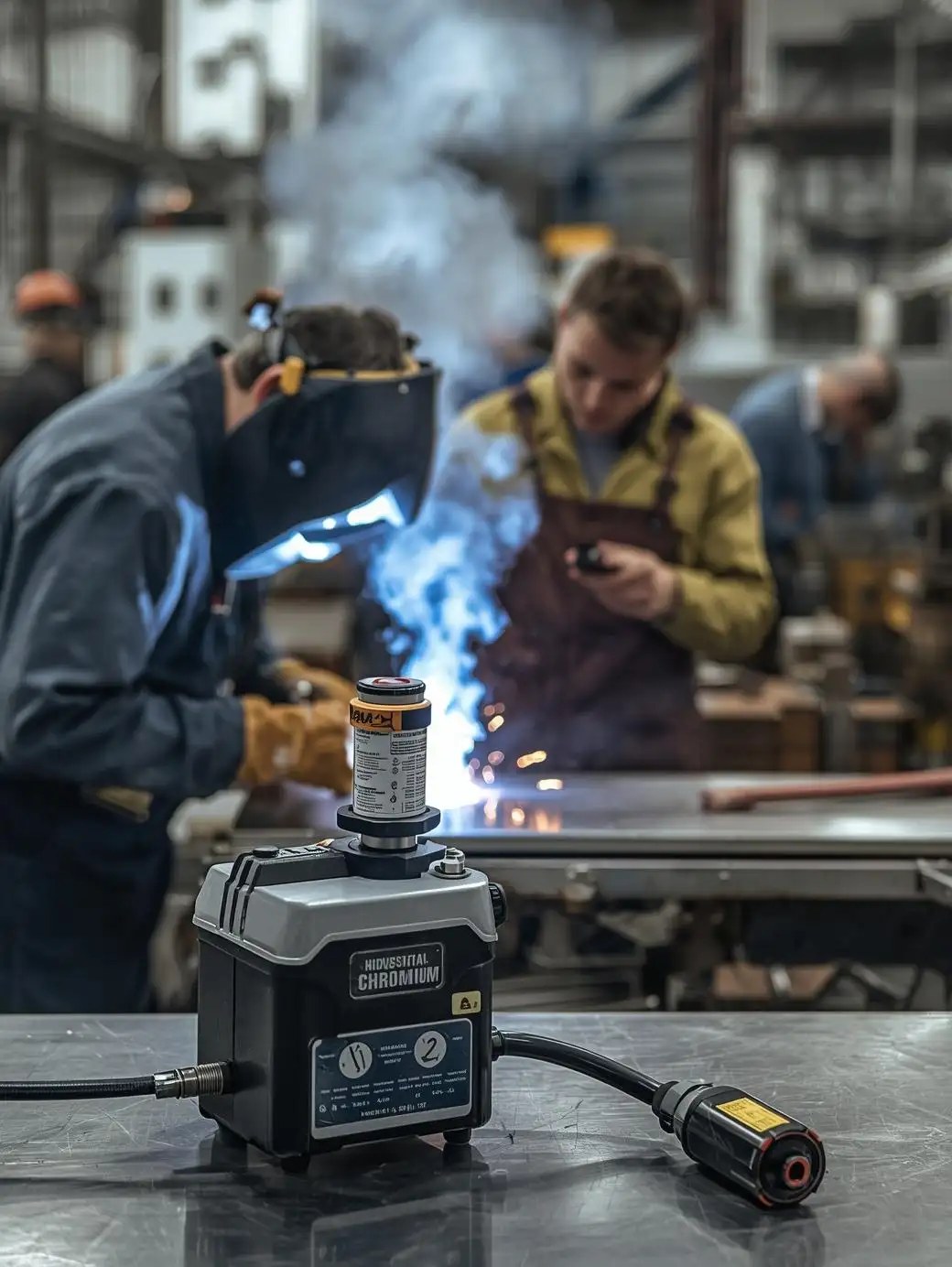 Hexavalent chromium Cr(VI) personal air monitoring stainless steel welding NIOSH 7605 Na2CO3 filter OSHA 1910.1026 compliance