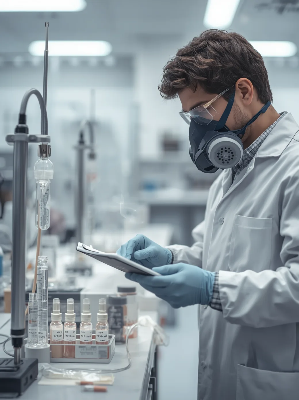 Formaldehyde testing lab HPLC/UV analysis Houston TX OSHA 1007 IHLAP accredited