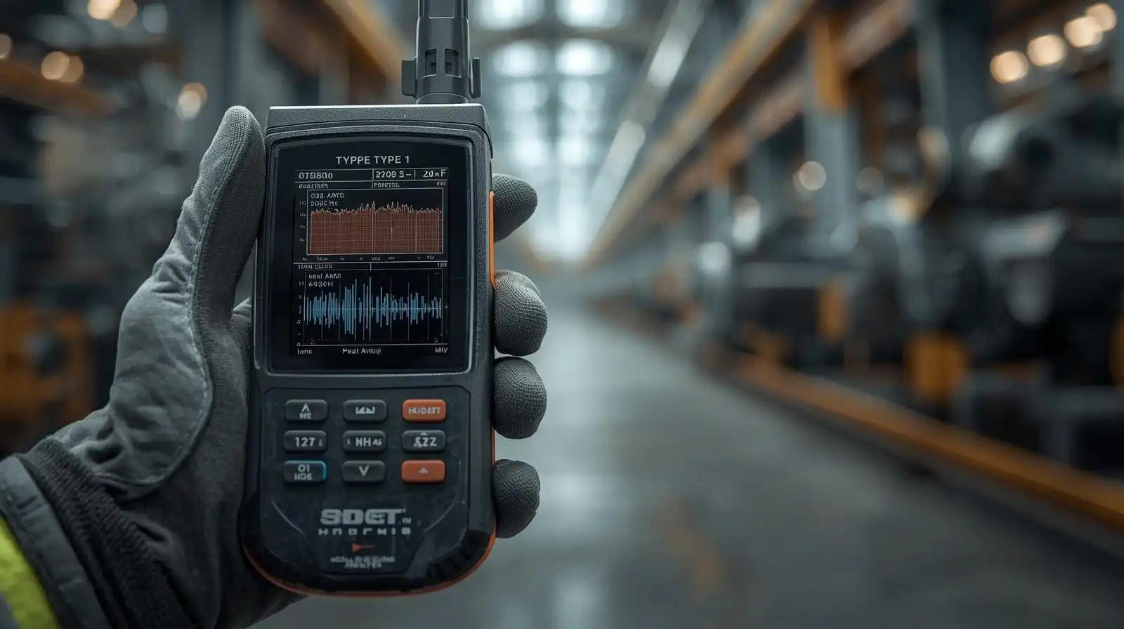 Sound level meter with octave band analysis capability for industrial noise survey